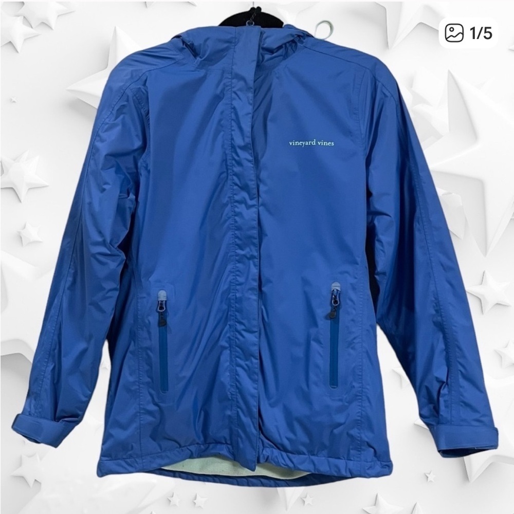 Vineyard Vines fleece lined raincoat
